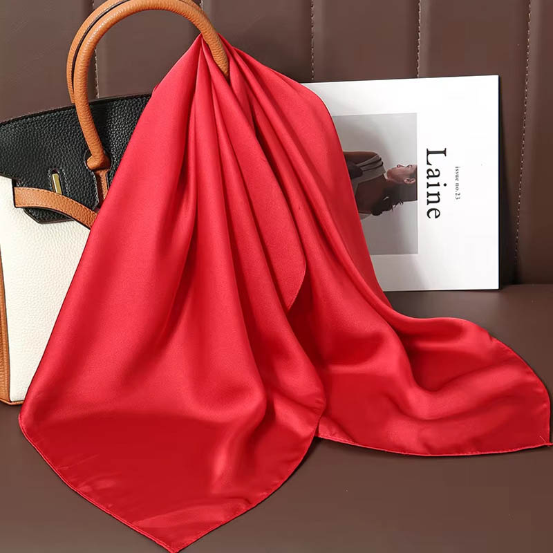 Luxury Solid Color Silk Square - đánh giá và giá Silk Scarf Square