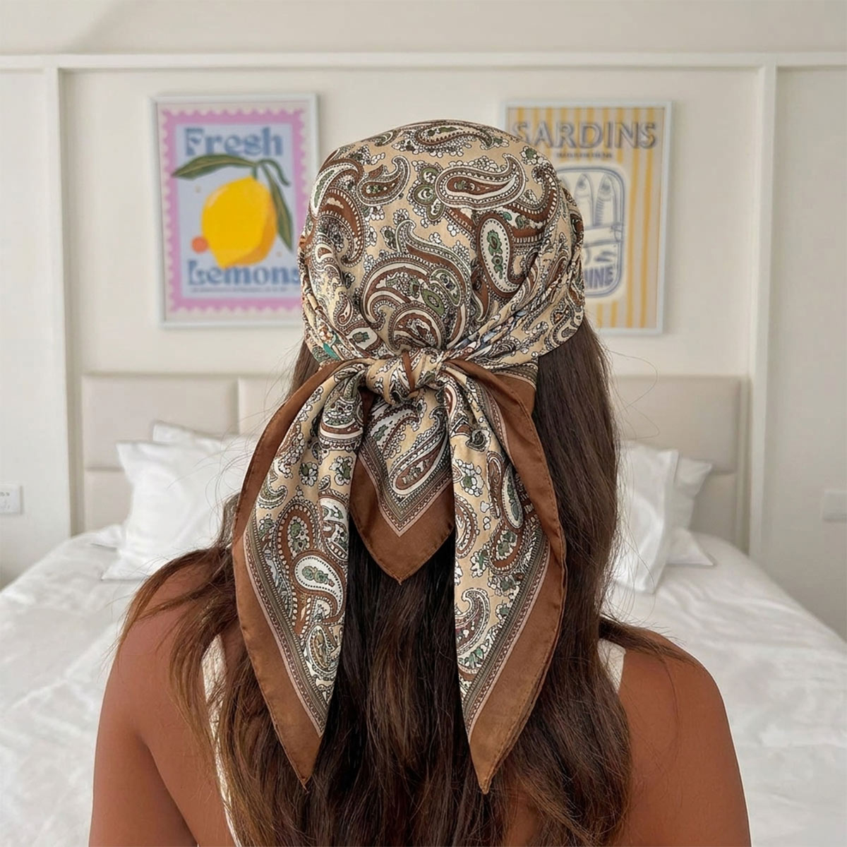 New Design Fashion Square Silk - đánh giá và giá Silk Scarf Square